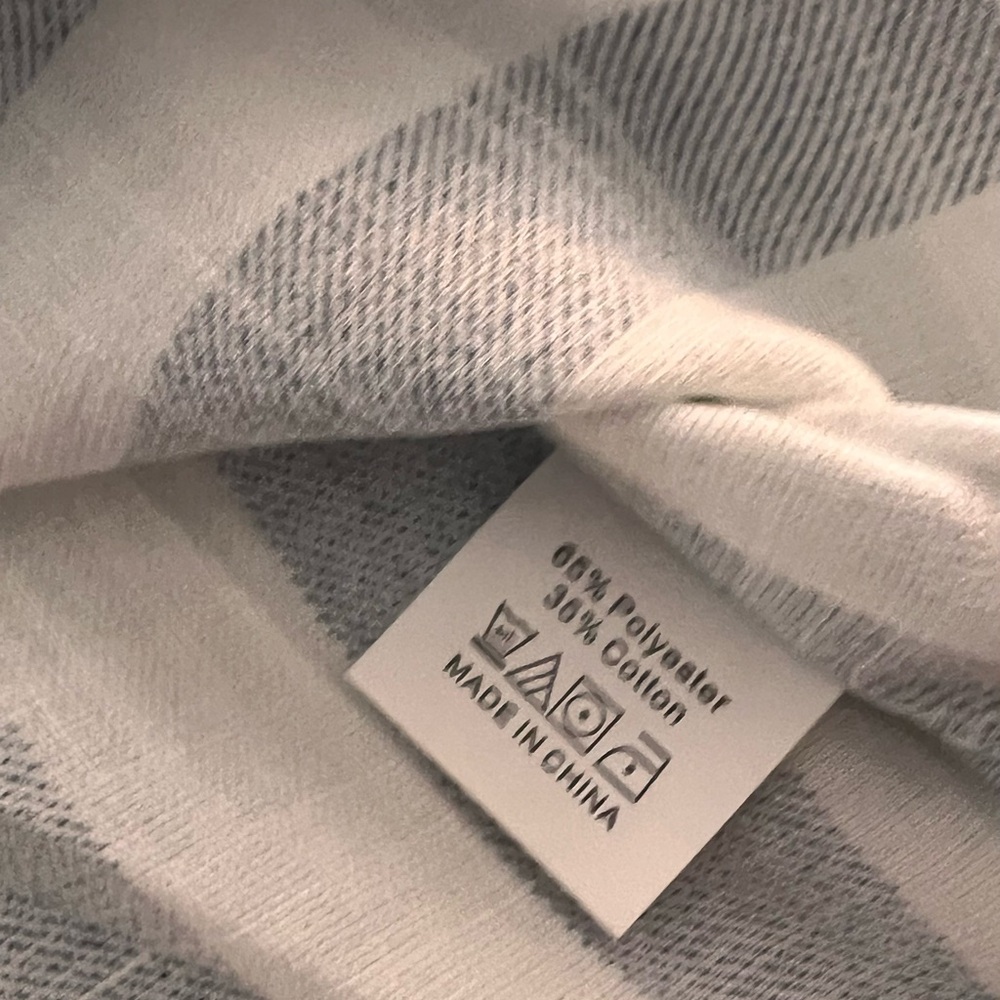 Luna Tuccini Blue and White 3/4 Sleeve Button Down Shirt S new - Picture 7 of 9